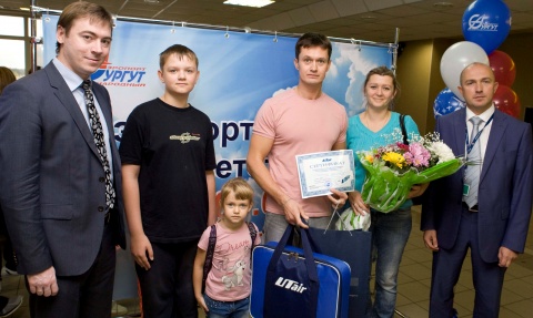 В аэропорту Сургута зарегистрирован миллионный пассажир за 2013 год